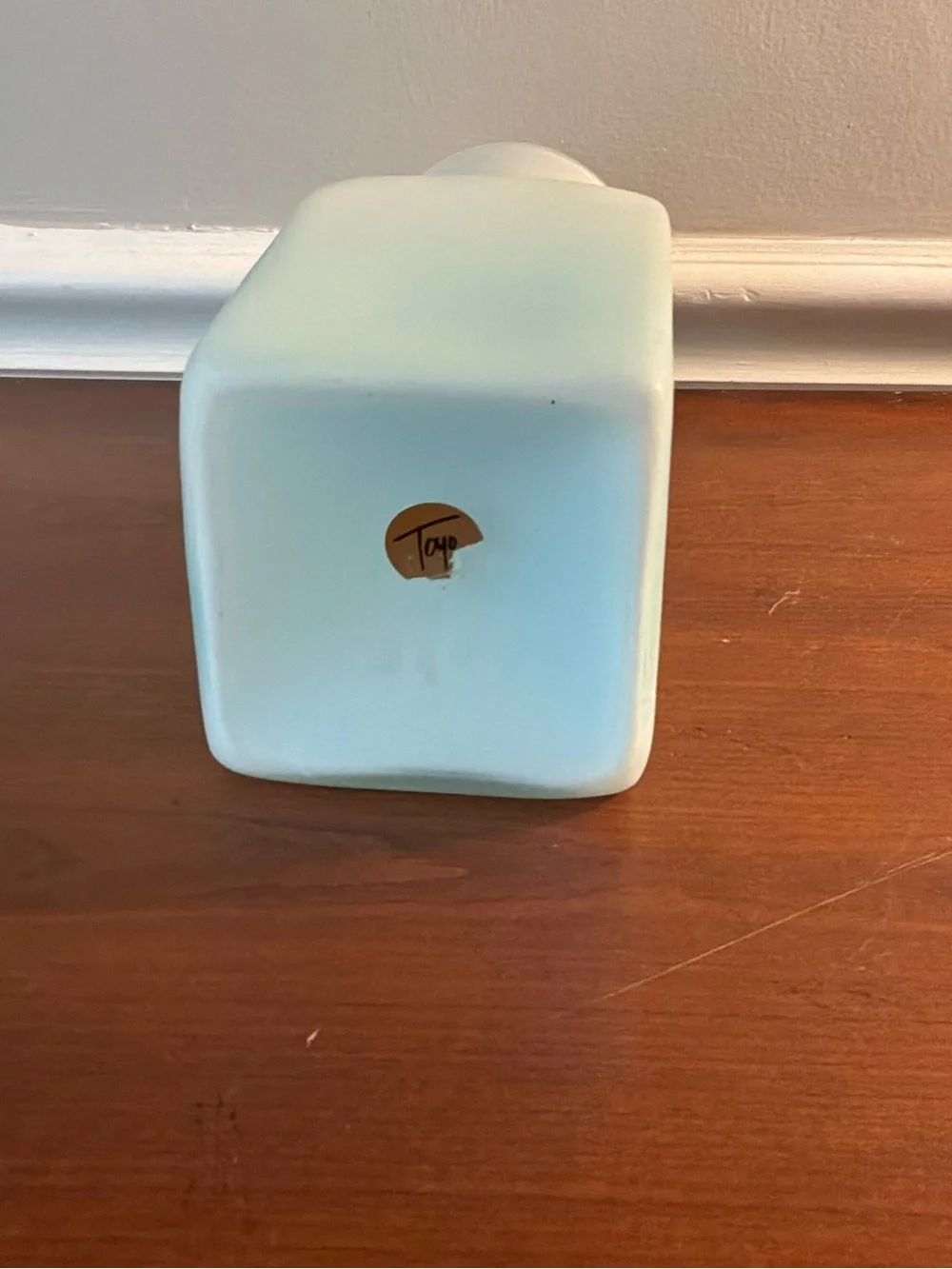 Toyo Japanese     Frosted light Blue Vase